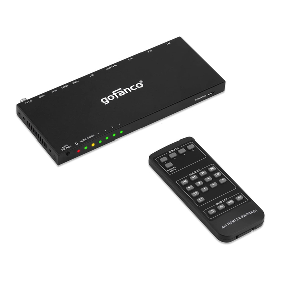 gofanco Switch41-HD20 User Manual