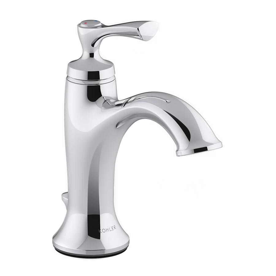 Kohler ELLISTON 72782T-4 - Single Handle Lavatory Faucet Installation Manual