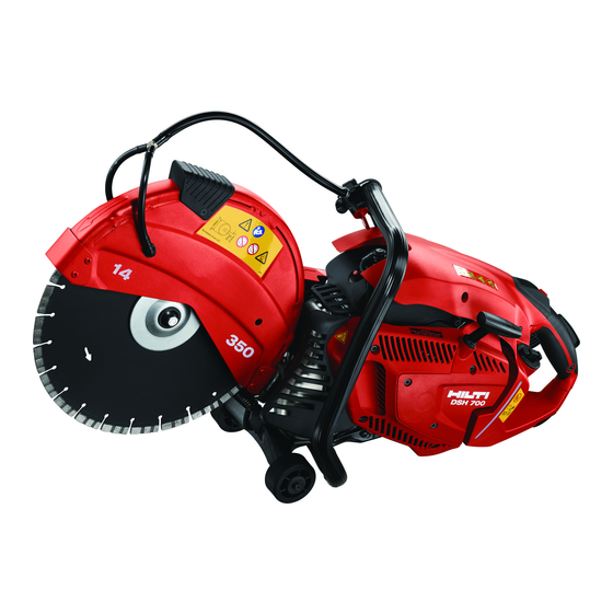 Hilti DSH 700 Operating Instructions Manual