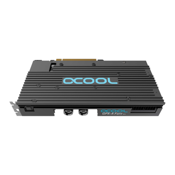 Alphacool GPX-A Fury-M04 Instruction Manual