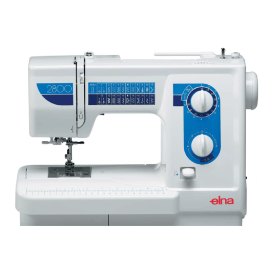 ELNA 2800 - Instruction Manual