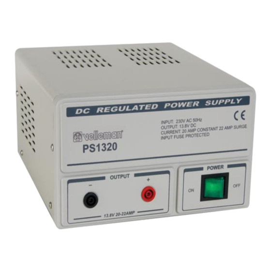 Velleman PS13 Series User Manual