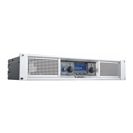 QSC GXD Series Quick Start Manual
