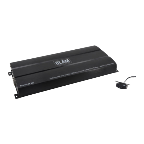 BLAM Express EX 500 Manuals