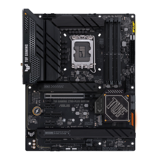 Asus TUF GAMING Z790-PLUS D4 Quick Start Manual