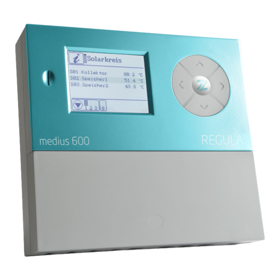 REGULA medius 600 SR Installation And Operating Instructions Manual