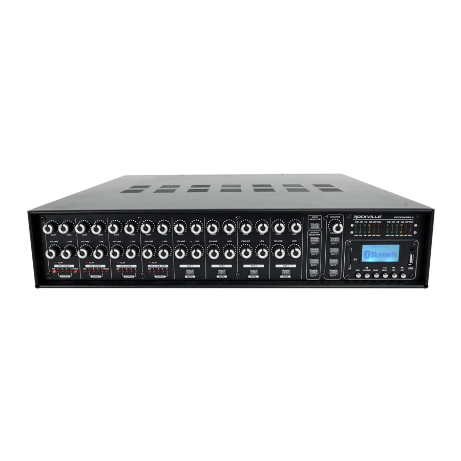 Rockville RockMatrix 4 - Amplifier & Receiver Manual