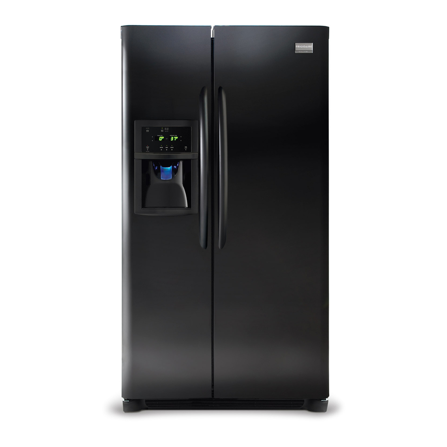 Frigidaire FGHS2334KB Specification Sheet