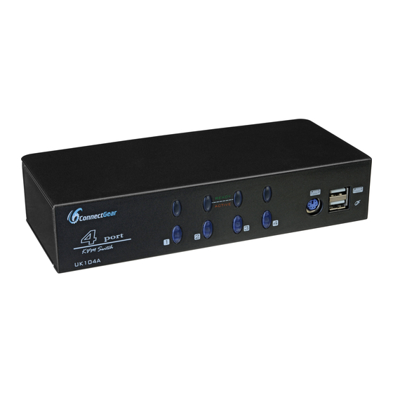 ConnectGear 4-port usb audio KVM switch User Manual