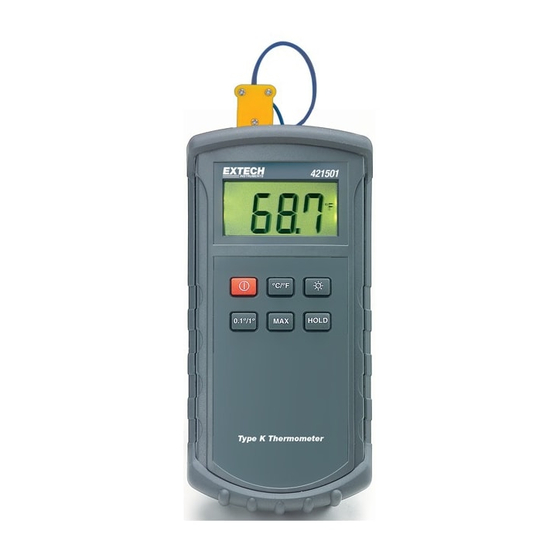 Extech Instruments 421501 User Manual