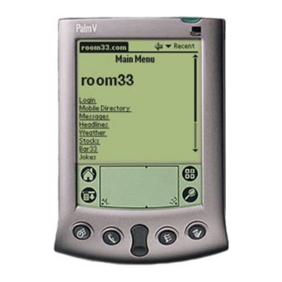 Palm handheld Getting Started Manual