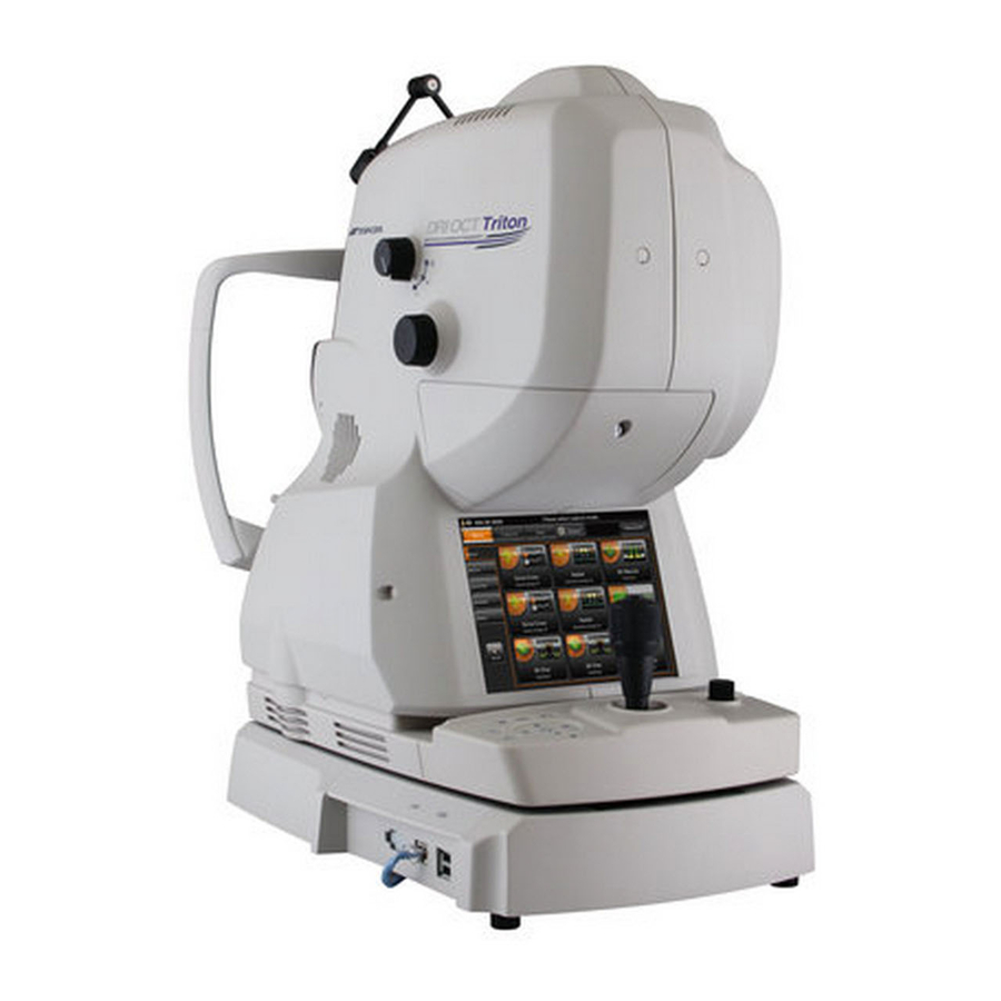 Topcon DRI OCT Triton Quick Reference Manual