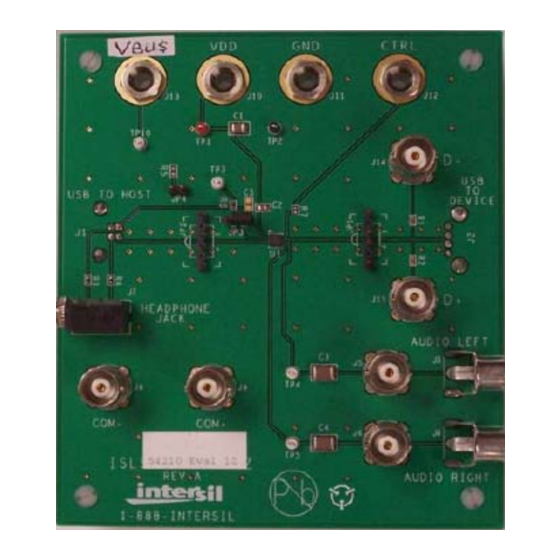 Intersil ISL54210EVAL1Z User Manual