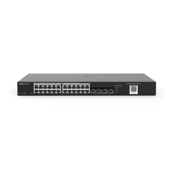 Ruijie RG-NBS3100 Series Hardware  Installation And Reference Manual