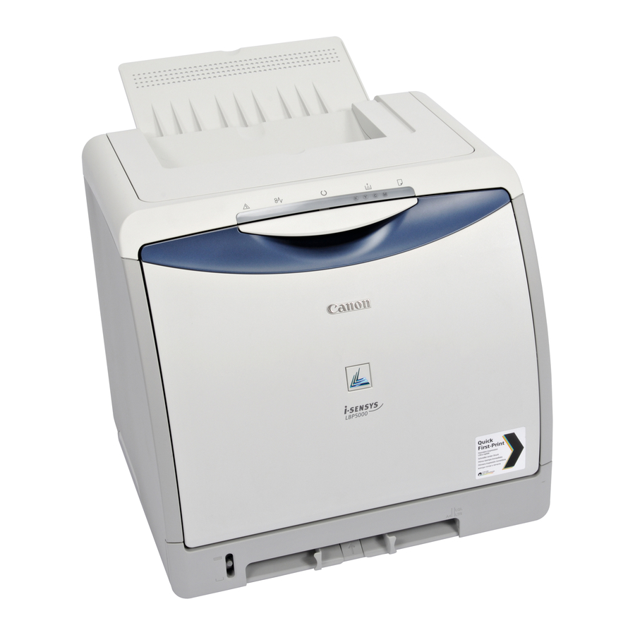 Canon Laser Shot LBP5000 Getting Started Manual