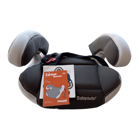 Babyauto Zarauz Booster AB710C Instructions For Use Manual