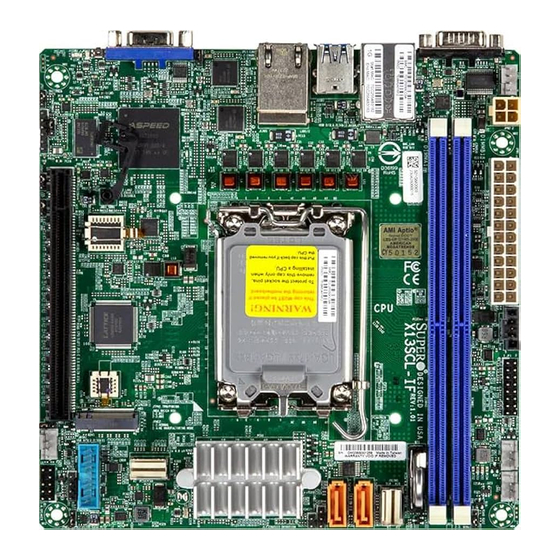Supermicro X13SCL-IF User Manual