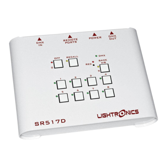 Lightronics SR517D Manuals