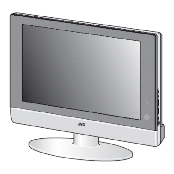 JVC LT17X475 - 17" LCD TV Instructions Manual