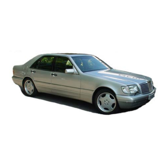 Mercedes-Benz 400 SEL Operator's Manual