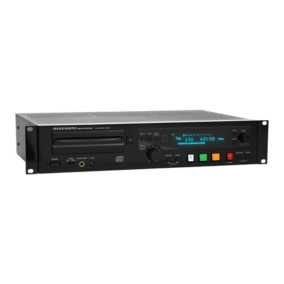 Marantz cdr633 User Manual