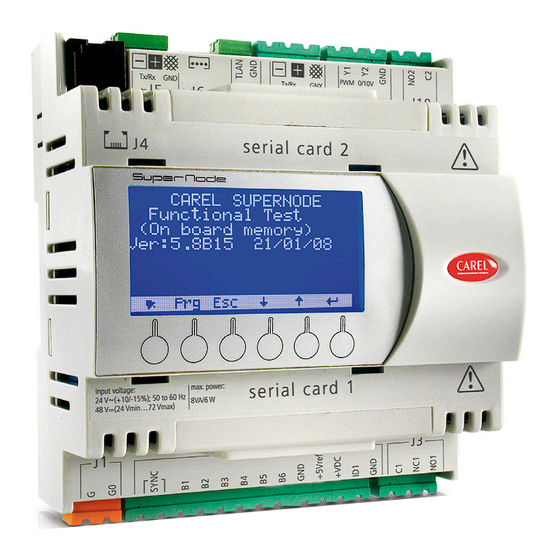 Carel supernode Operating Manual