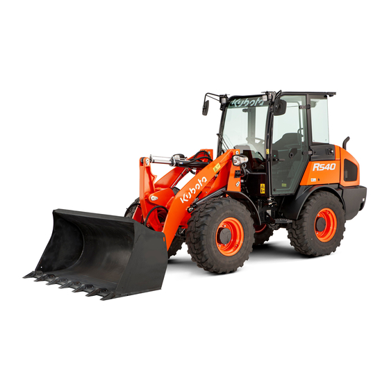Kubota R540 Operator's Manual
