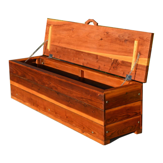 Forever Redwood THE LAUREL STORAGE BENCHES Assembly Instructions Manual