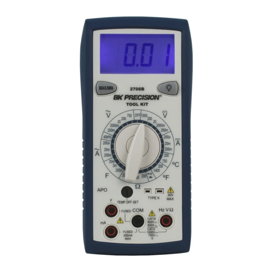BK Precision 2706B Operating Instructions