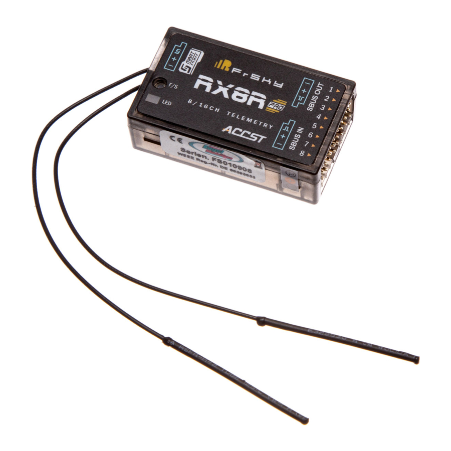 FrSky RX8R PRO - Receiver Manual