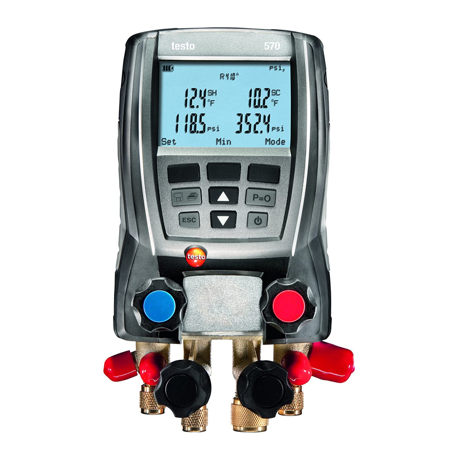 TESTO 570 Instruction Manual