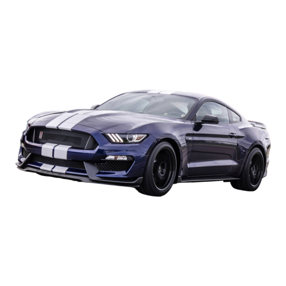 Ford Mustang Shelby GT350 2019 Manual Supplement