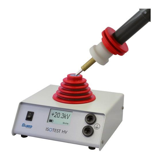 ELMED ISOTEST HV Manuals