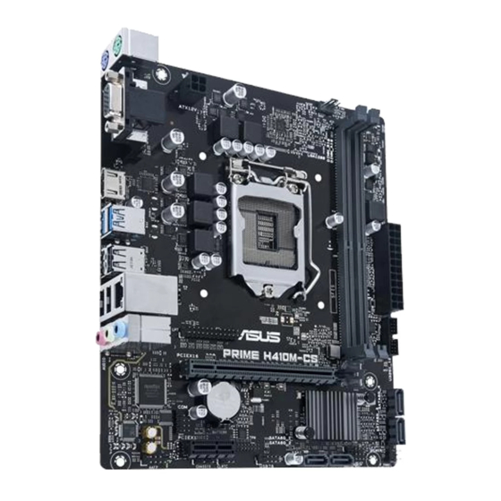 Asus Prime H410M-CS Intel Motherboard Manuals