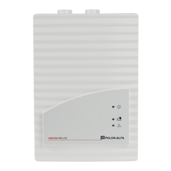 Polon-Alfa VENTUM PRO LITE Installation Instructions Manual