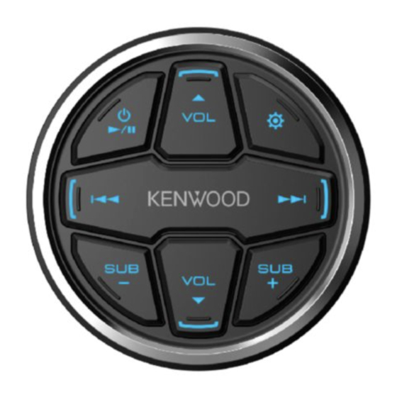 Kenwood KCA-M100BT Instruction Manual