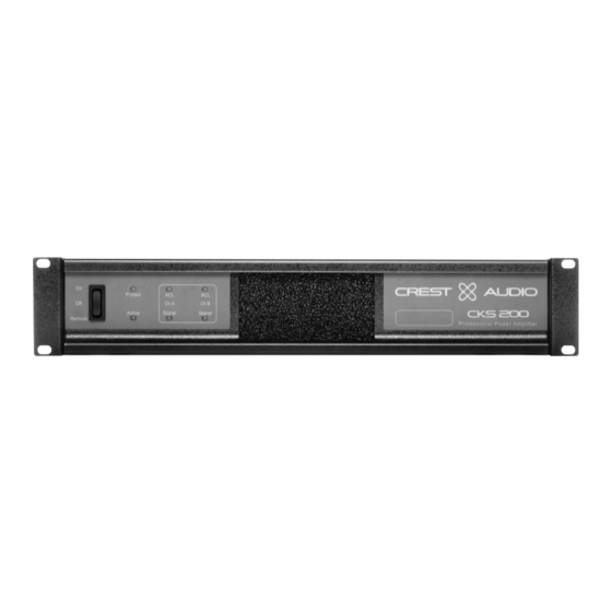 Crest Audio CKS200 Specifications