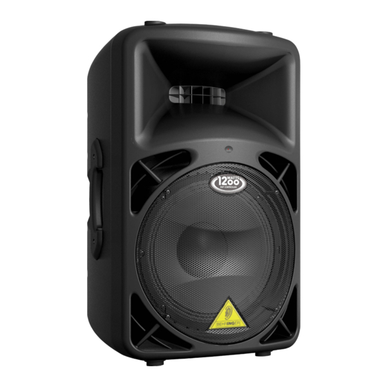 Behringer Euroline B912NEO Quick Start Manual