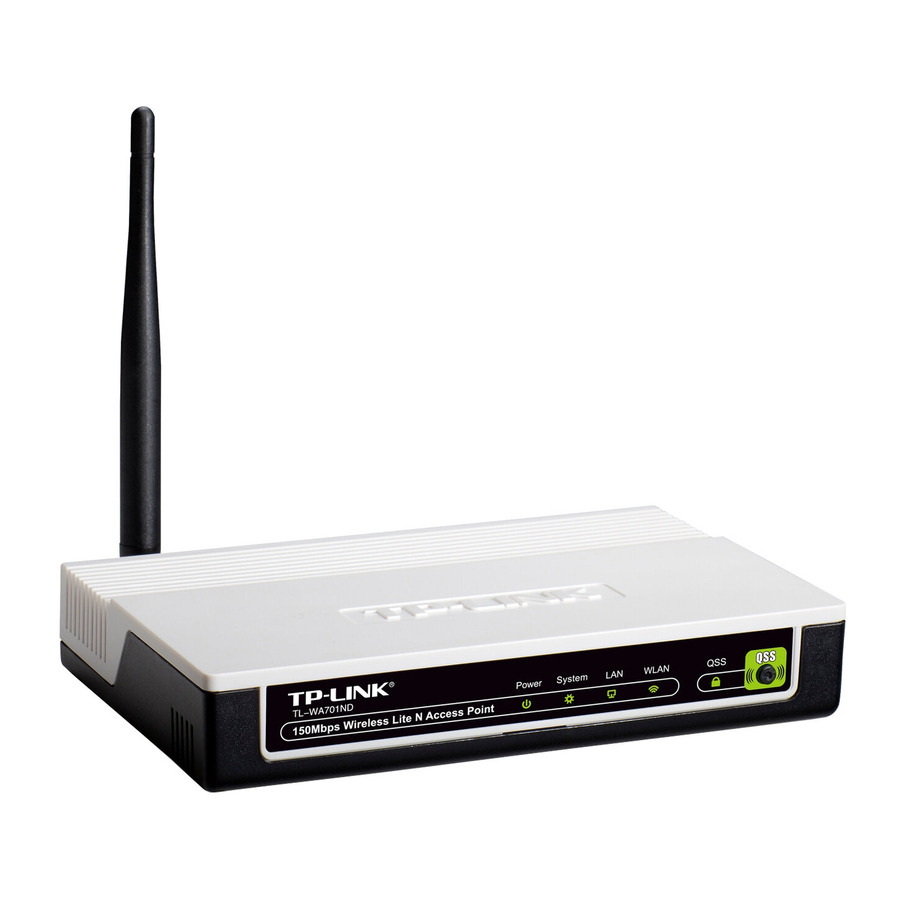 TP-Link TL-WA701ND User Manual
