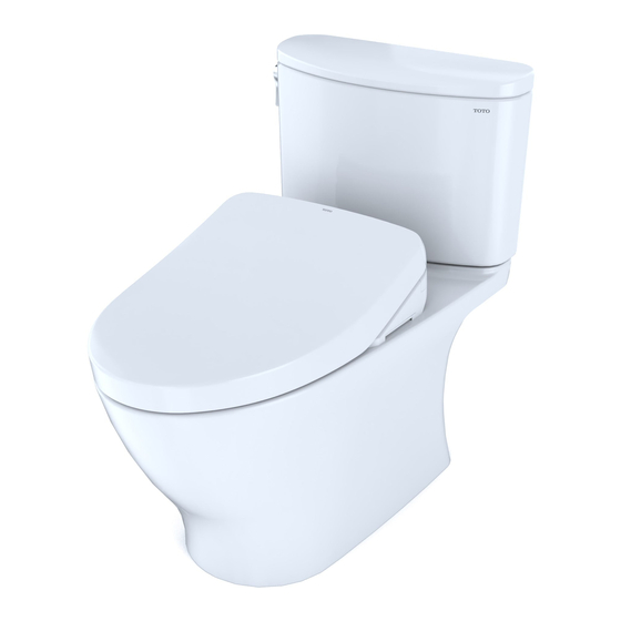 Toto WASHLET+ NEXUS 1G S500E MW6423046CUFGA 01 Series Installation Instructions Manual