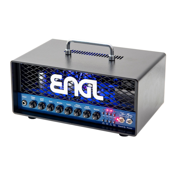 Engl E658 Steve Morse Signature 20 Operator's Manual