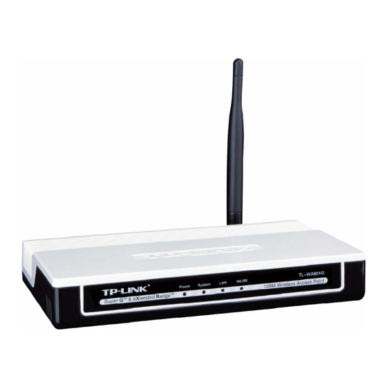TP-Link TL-WA601G User Manual