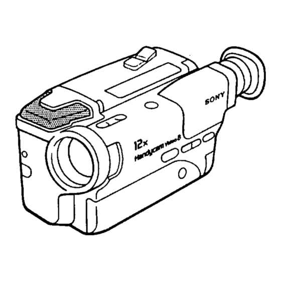 Sony Handycam CCD-TR33 Service Manual