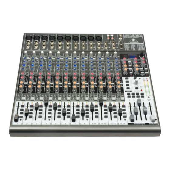 Behringer Xenyx 2442FX Technical Specifications