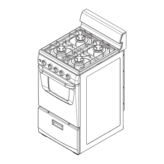Amana FREESTANDING GAS RANGE Installation Instructions Manual