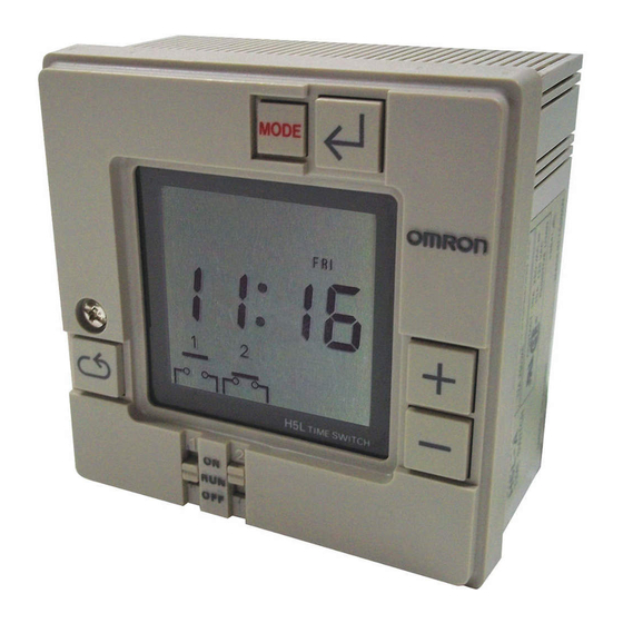 Omron H5L Manual