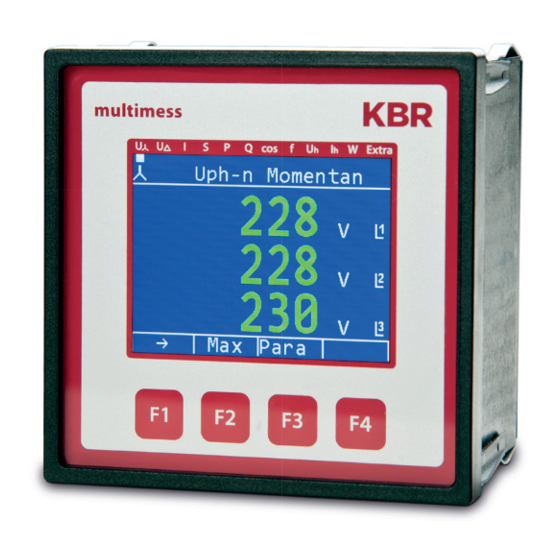 KBR Multimess F96-***-5 Series Quick Manual