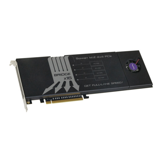 Sonnet M.2 Quick Start Manual
