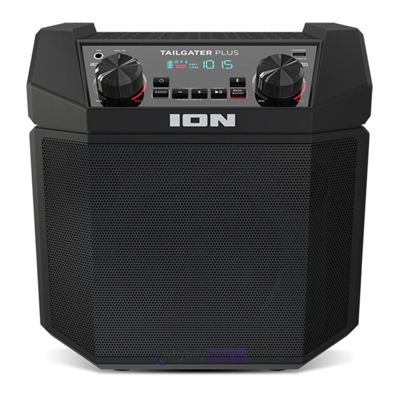 ION Tailgater Plus Quick Start Manual