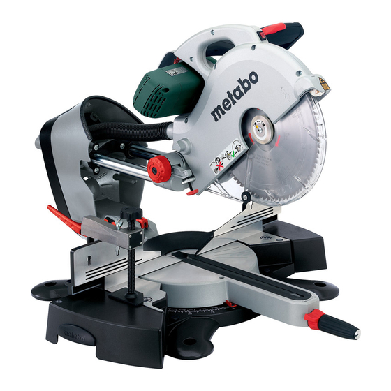 Metabo KGS 254 Plus Original Instructions Manual